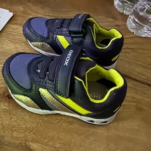 Geox baby blue and Yellow Sneakers